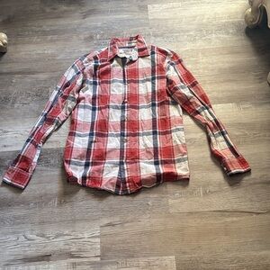 Wrangler Red and Blue Checkered Casual Shirt